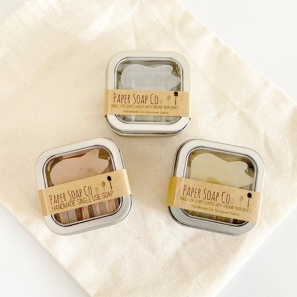 Mini pig paper soap set - Picture 2 of 5